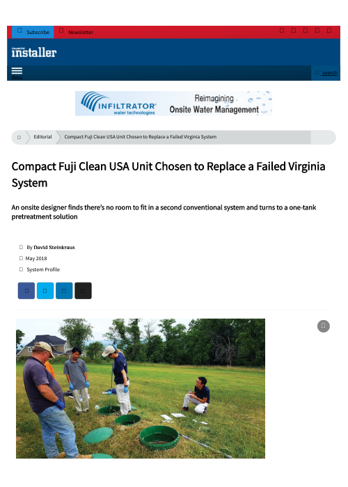 residential septic system solution compact site va - Septic System Installations Case Studies